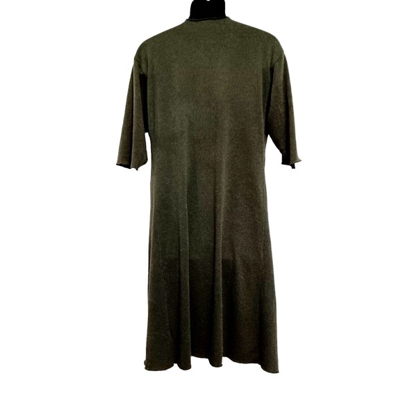 LuLaRoe Kimono Small Green Long Cardigan Coverup Open Front Topper - Picture 3 of 7